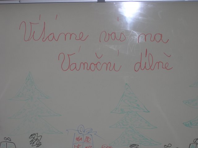 Vánoční dílna konaná v sobotu 27.11.2010  v prostorách školy