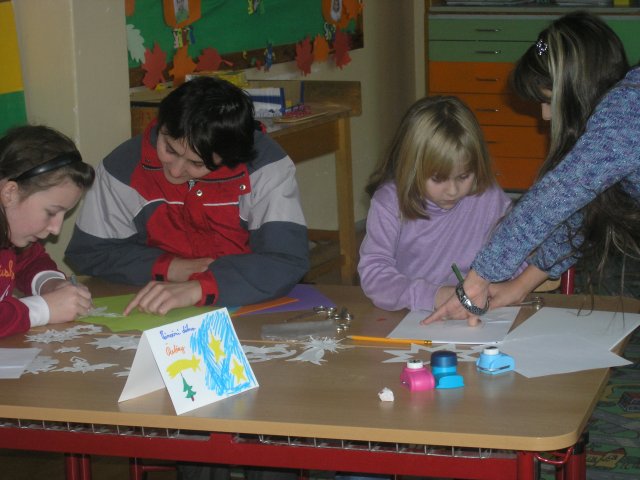 Vánoční dílna konaná v sobotu 27.11.2010  v prostorách školy