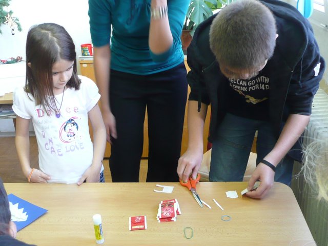 Vánoční dílna konaná v sobotu 27.11.2010  v prostorách školy