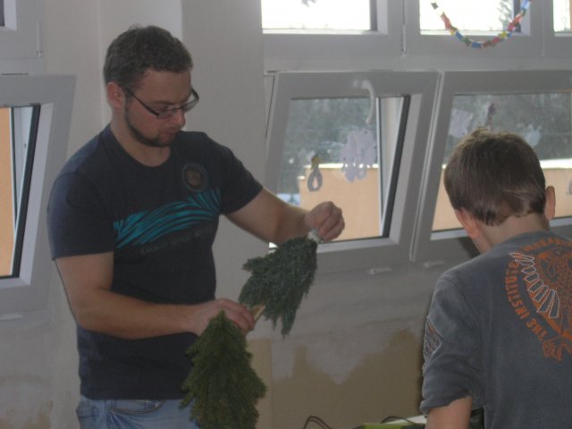 Vánoční dílna konaná v sobotu 27.11.2010  v prostorách školy