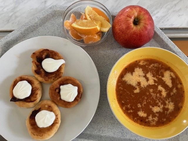 italská polévka, bavorské vdolečky