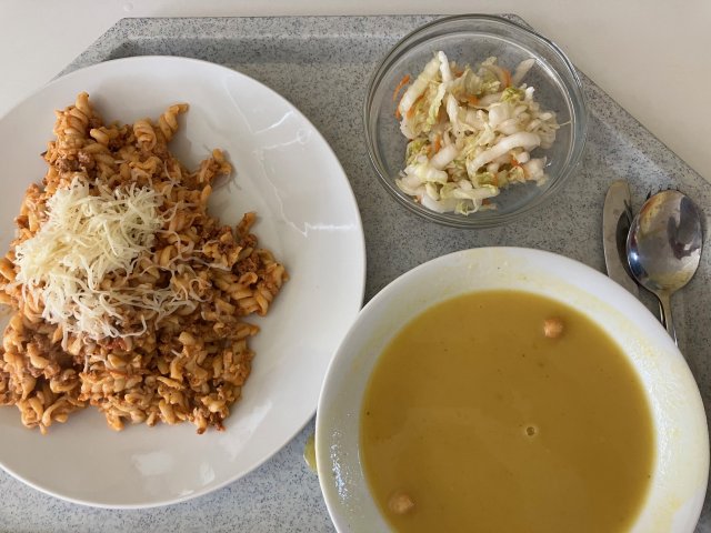 dýňová krémová, zapečené těstoviny