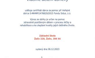 Podpořili jsme dobrou věc...