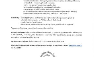 Základní škola Želiv přijme účetní