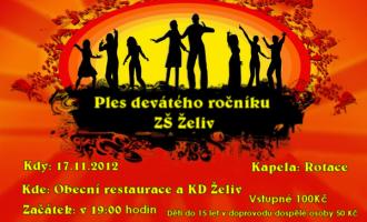 Ples 9. ročníku ZŠ Želiv