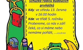 Schůzka rodičů budoucích prvňáčků