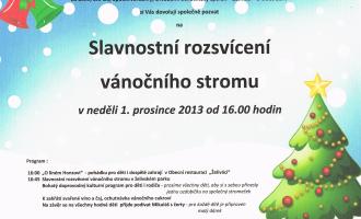Slavnostní rozsvícení vánočního stromu 2013